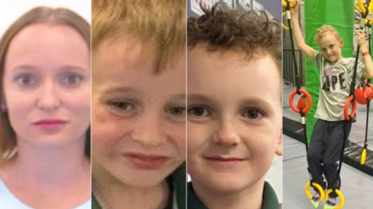 Urgent search underway for pregnant mother and her three sons