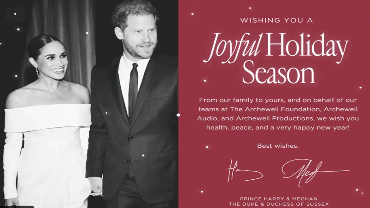 Prince Harry and Meghan Markle release Christmas card