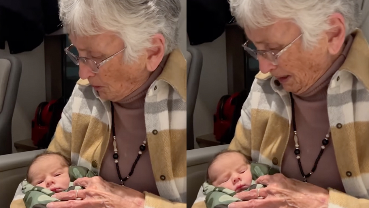  “Music somehow stays”: Great-grandma with dementia recalls lullaby in heartwarming moment with newborn great-grandson