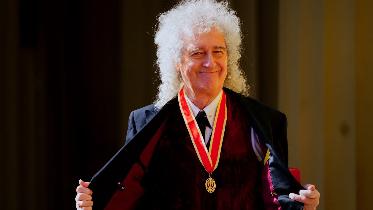 "Arise, Sir Brian!": Legendary rocker knighted by King Charles