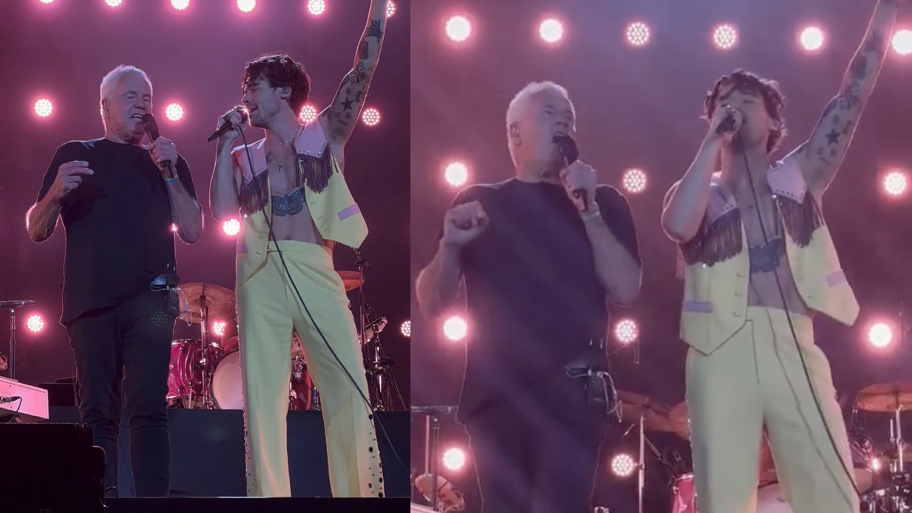 Daryl Braithwaite joins Harry Styles on stage for a show-stopping performance