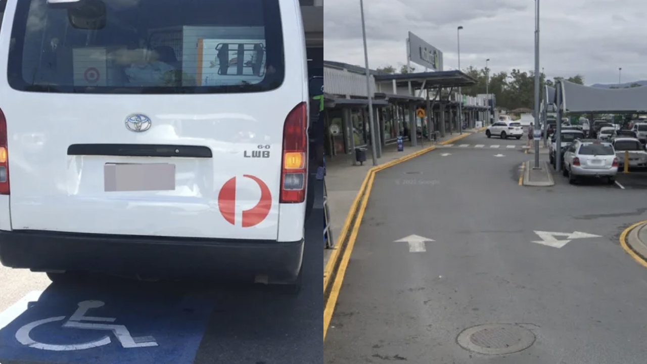 Outrage after Aus Post driver caught parking in disability spot