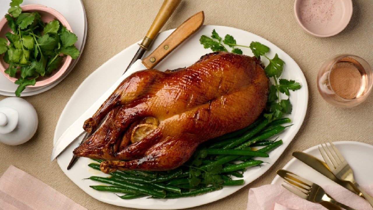 National Duck Day: Diana Chan’s Luv-a-Duck whole roasted duck with a cinnamon and orange glaze