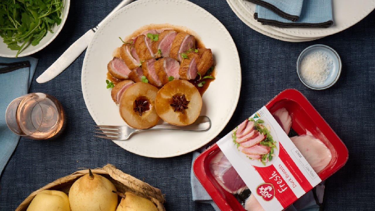National Duck Day: Diana Chan's Seared Duck breast with nashi pears, honey and star anise