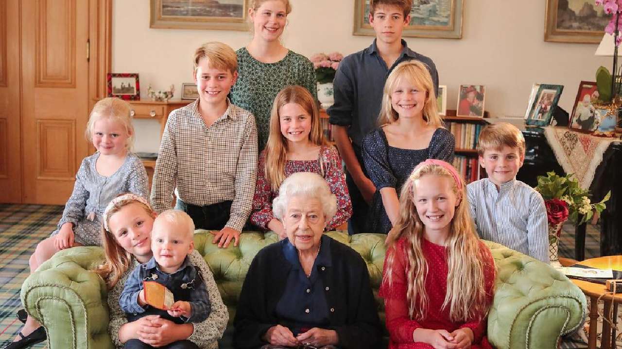 Royals share unseen photo of Queen Elizabeth with her great-grandchildren