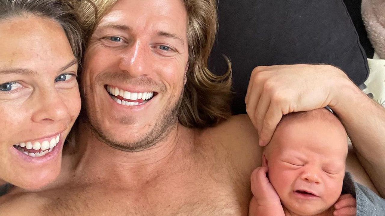 Olympic icon shares pics of new baby with unusual name 