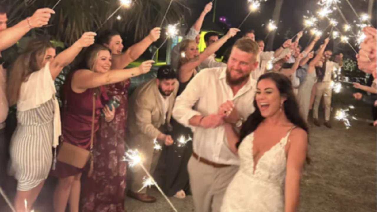 Tragic final photo of newlyweds moments before fatal crash