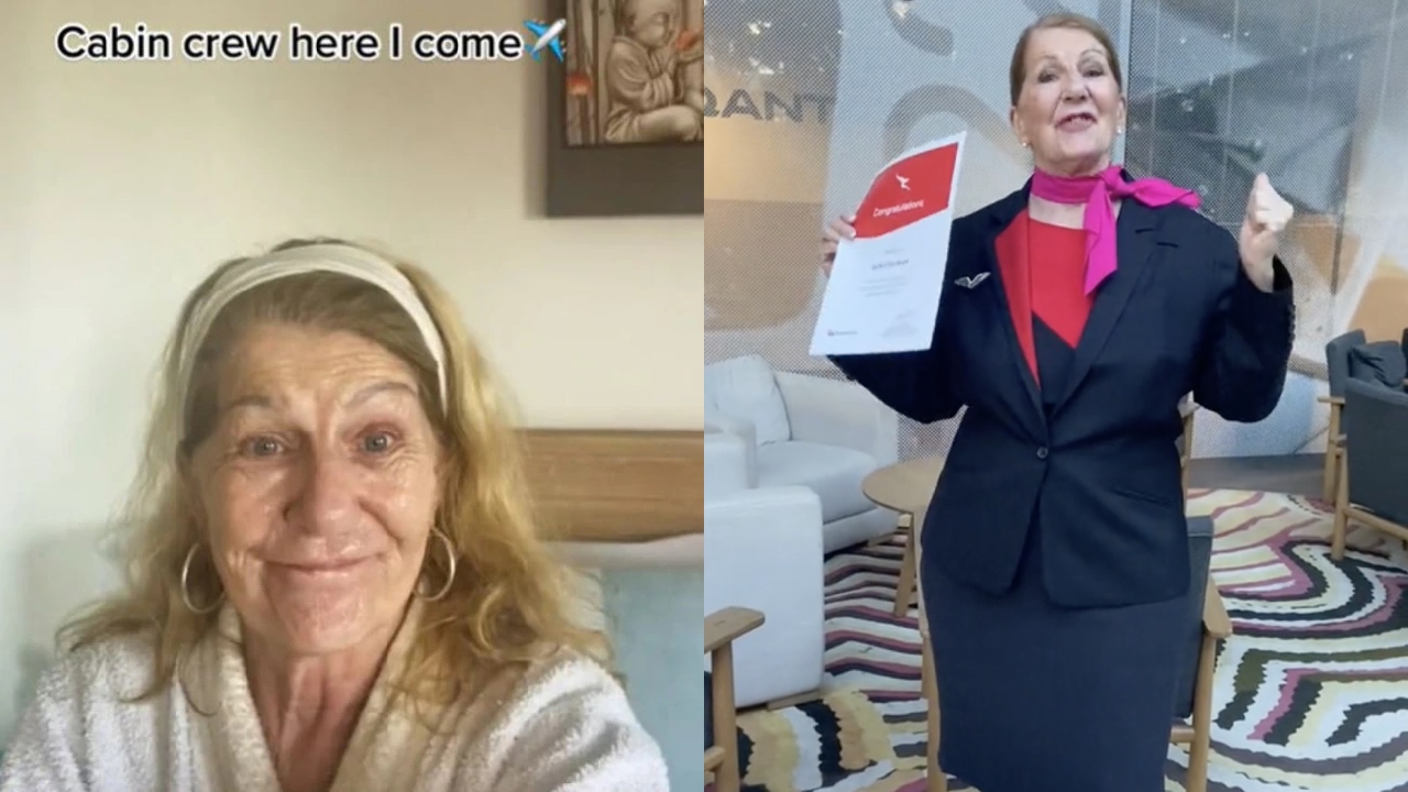 "I did it”: 59-year-old grandma finally scores dream Qantas job
