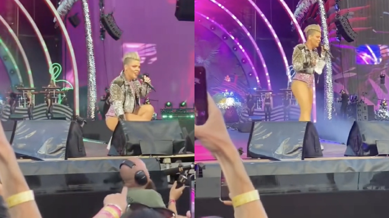 Fan throws mother’s ashes on stage at Pink concert