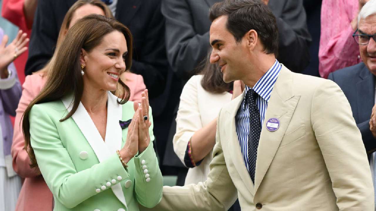Roger Federer breaks royal protocol with Kate Middleton