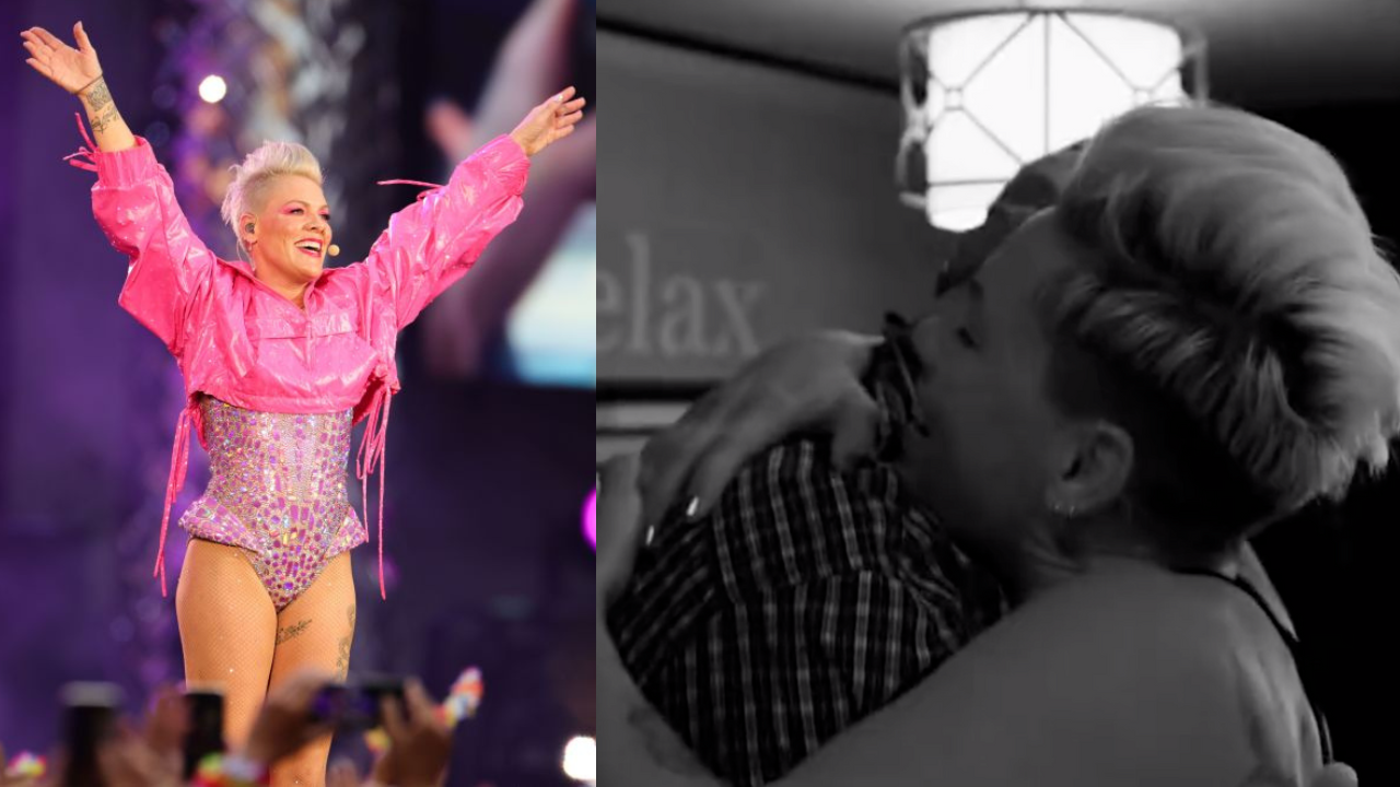 Heartwarming moment during Pink’s tribute to late father