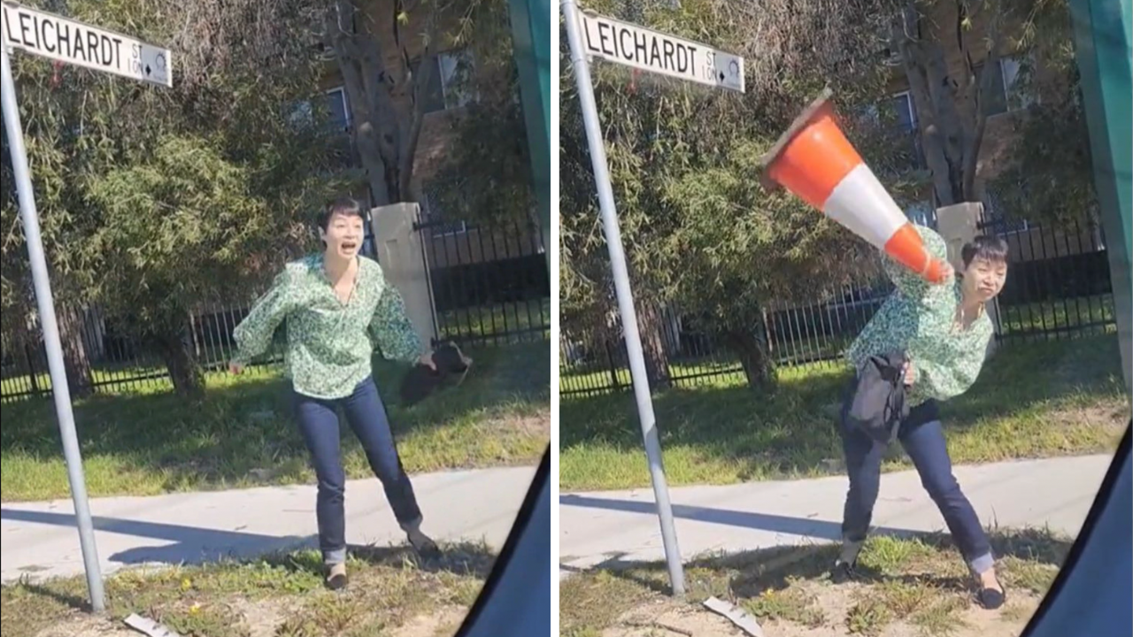 L-plater attacked with traffic cone reveals what sparked road rage outburst