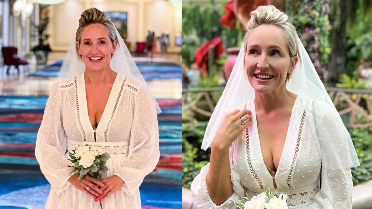 "We did it!" Mystery behind Fifi Box's wedding dress unveiled