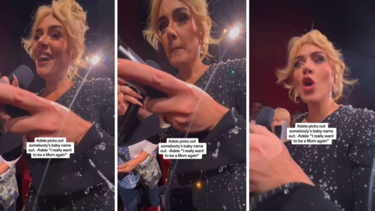 Adele's candid baby confession mid-concert