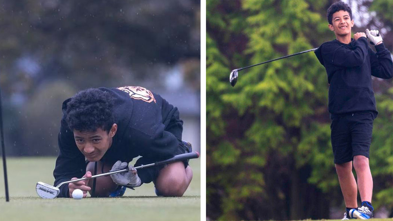 Autistic boy wins national golf title after only THREE games