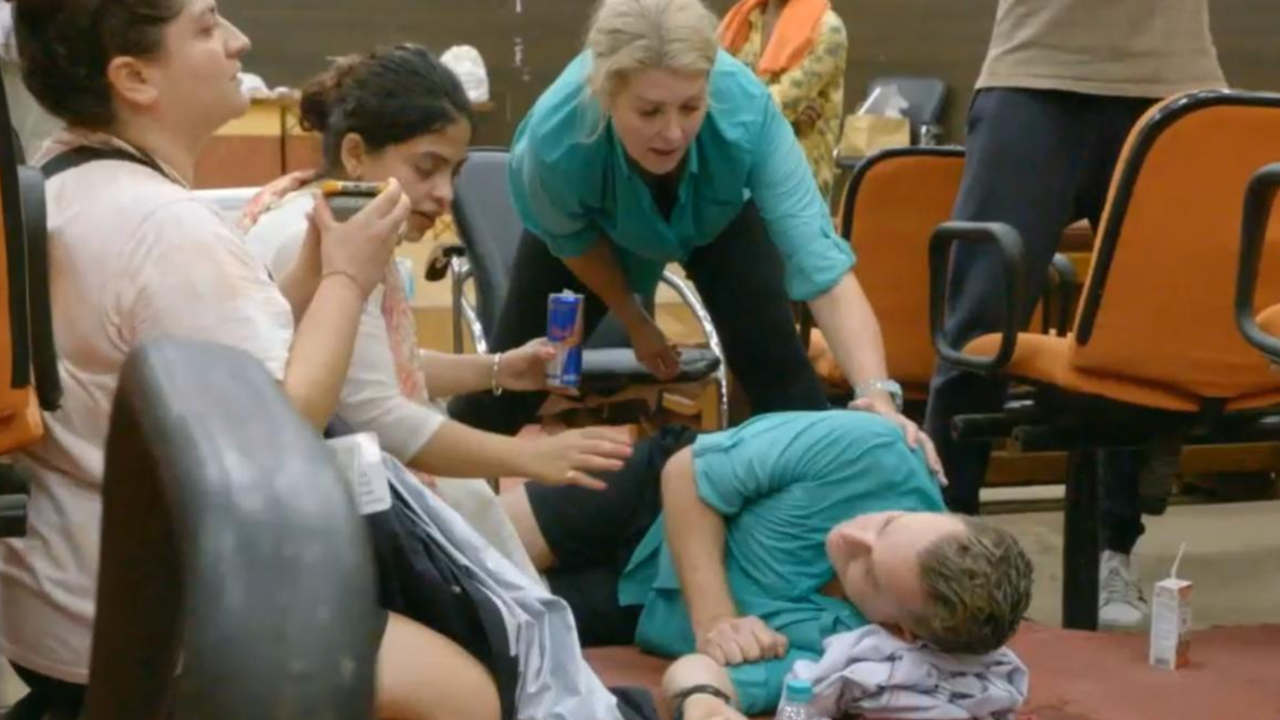 "Get the medic": Grant Denyer collapses in first-look trailer for Amazing Race
