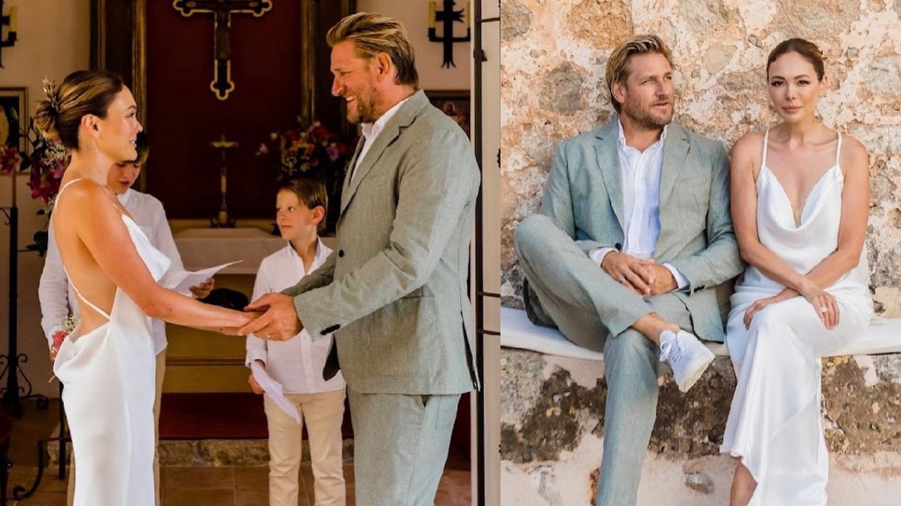 Celebrity chef Curtis Stone renews vows in stunning intimate ceremony