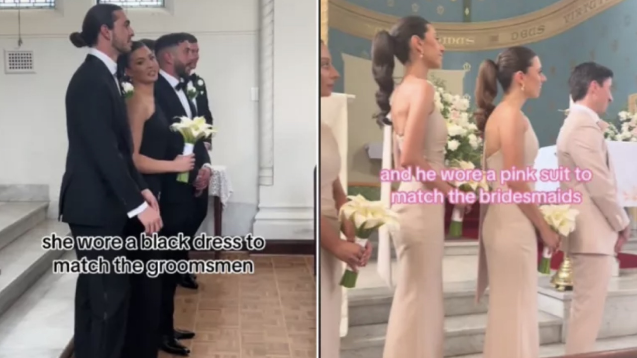 "Cutest thing ever": Bride and groom praised for breaking wedding tradition 