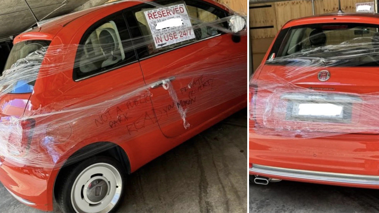 "Hats off to whoever did this": Hilarious act of revenge on parking spot thief