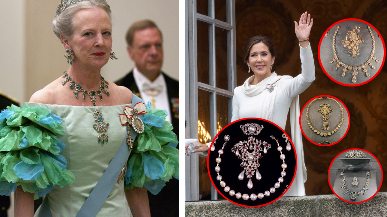 All of the incredible royal jewels Queen Mary just inherited