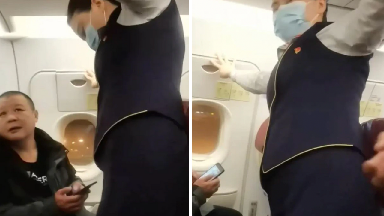 “I told him not to open it": Flight attendant forced to hold plane door shut