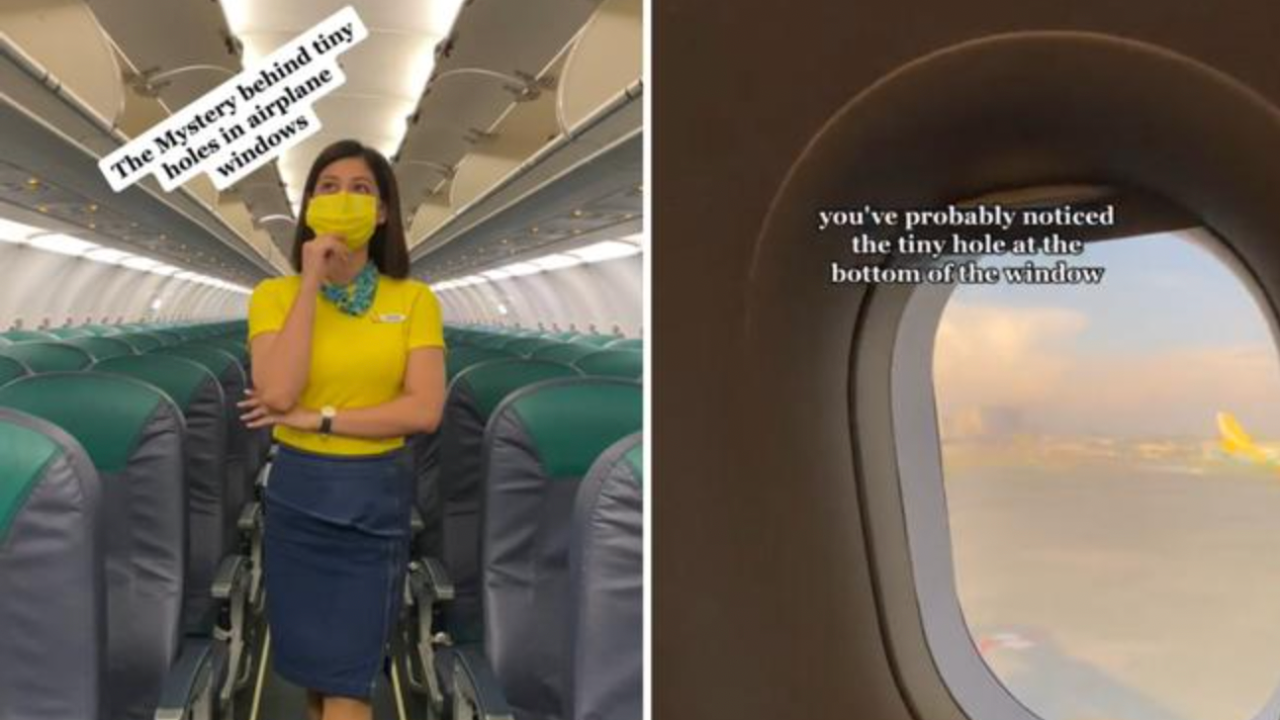 Flight attendant reveals why planes have tiny holes in their windows