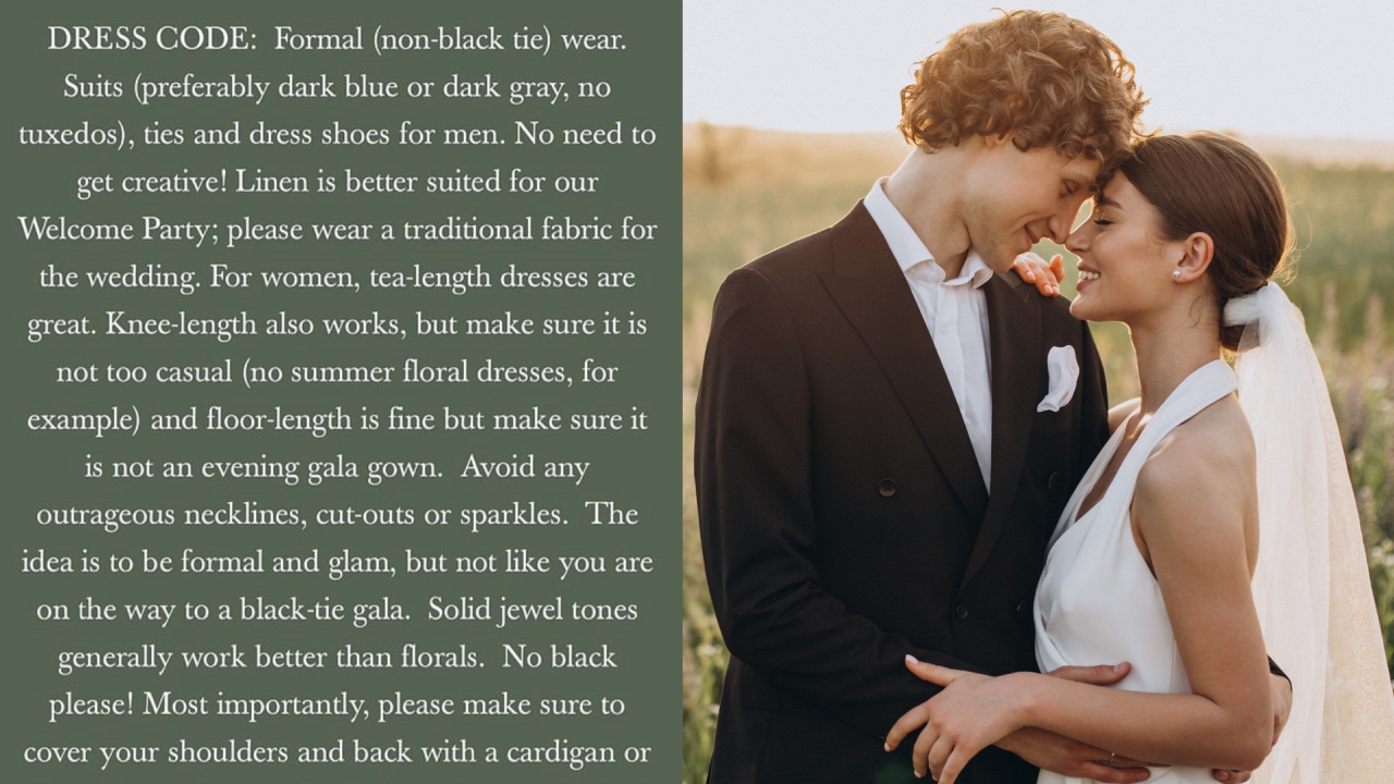 Bride slammed for “absolutely ridiculous” dress code rules