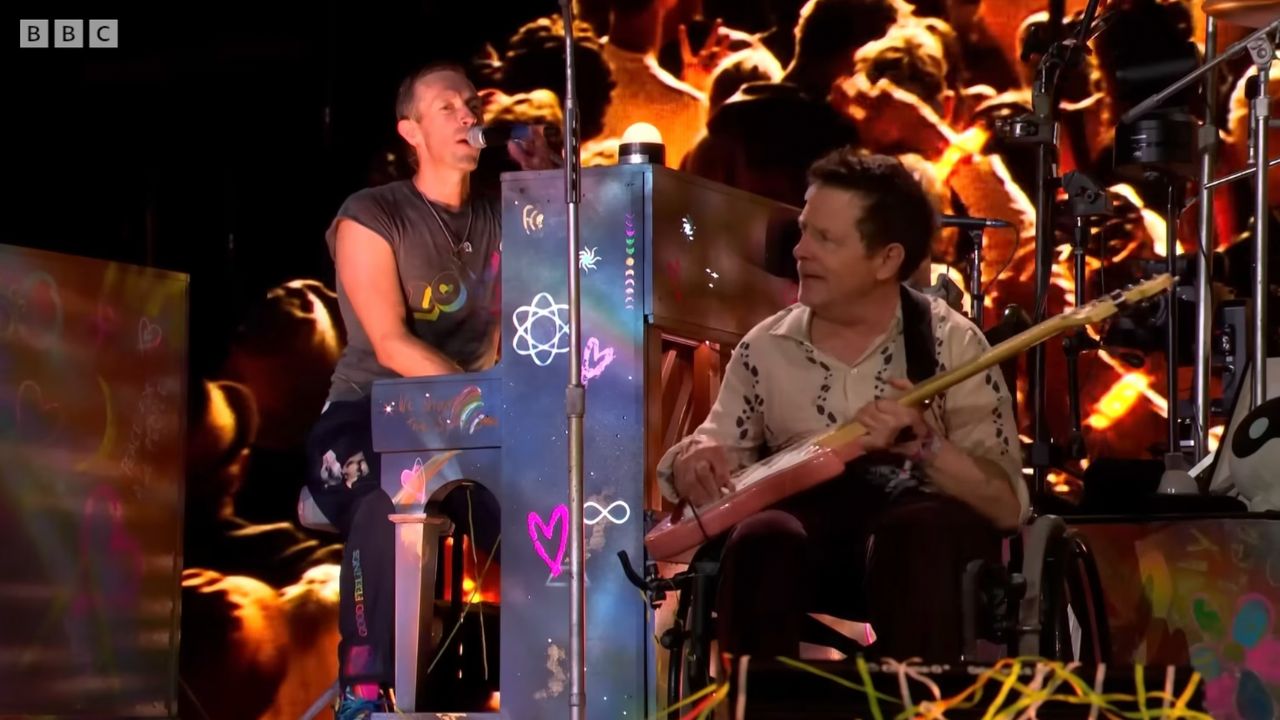 "Mind blowing": Michael J. Fox stuns with Coldplay performance