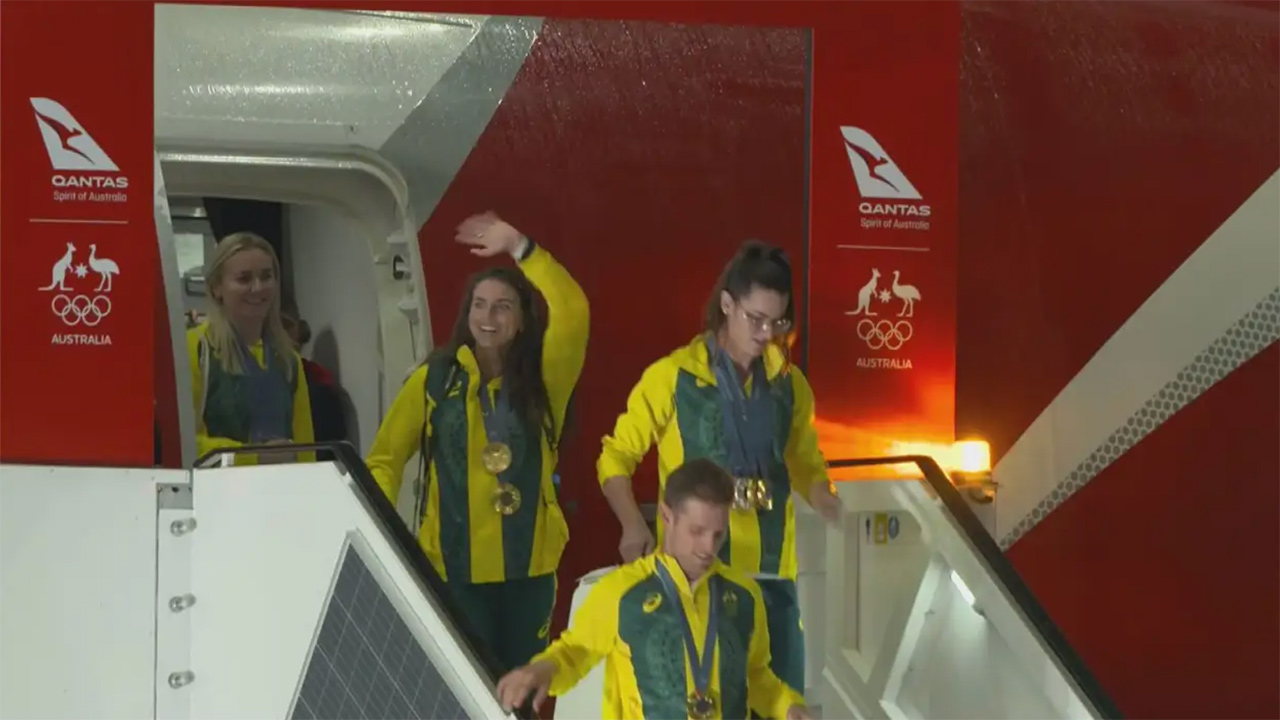 "Just magical": Aussie Olympians return home in triumph