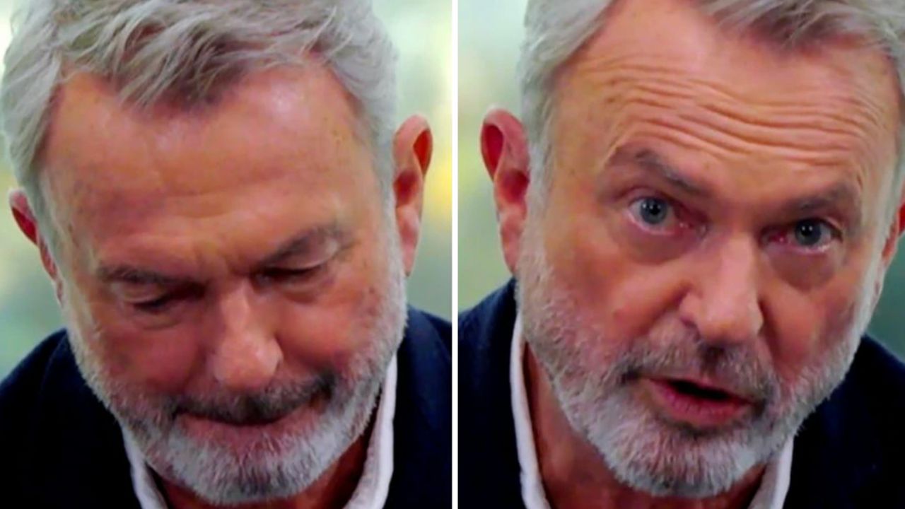 Sam Neill moved to tears by simple question