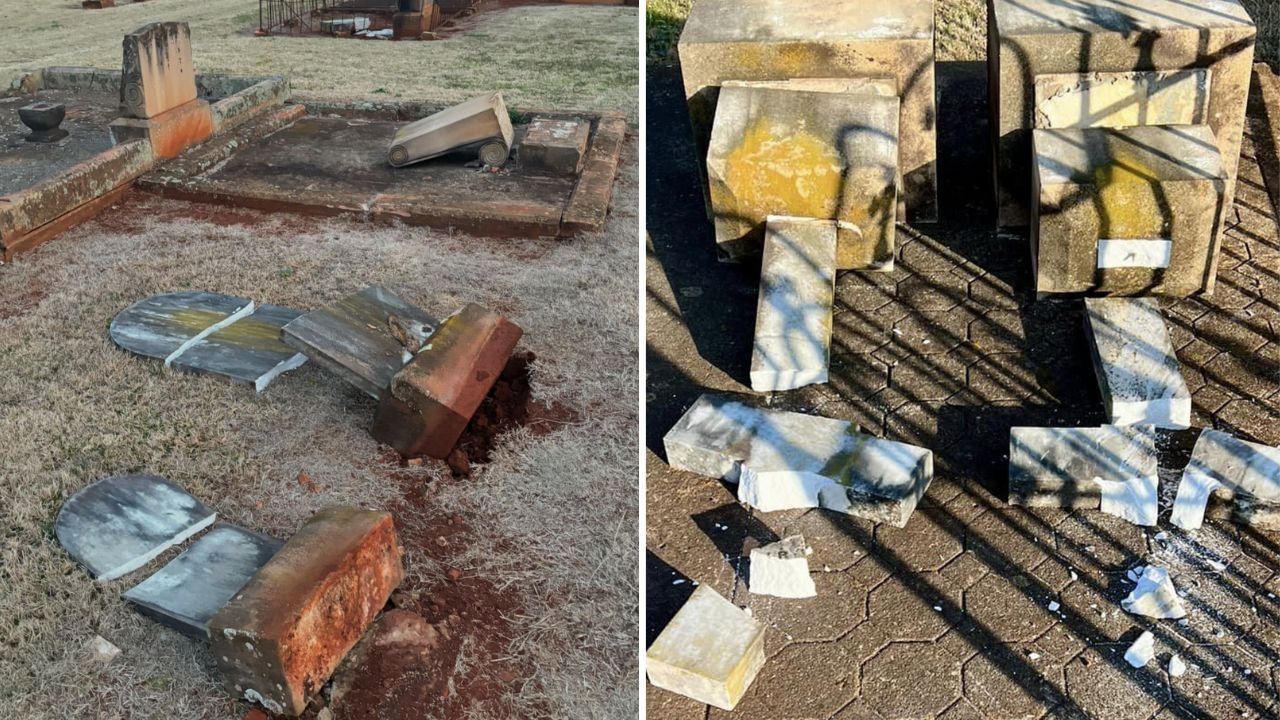 Teens arrested after vandalising over 100 graves