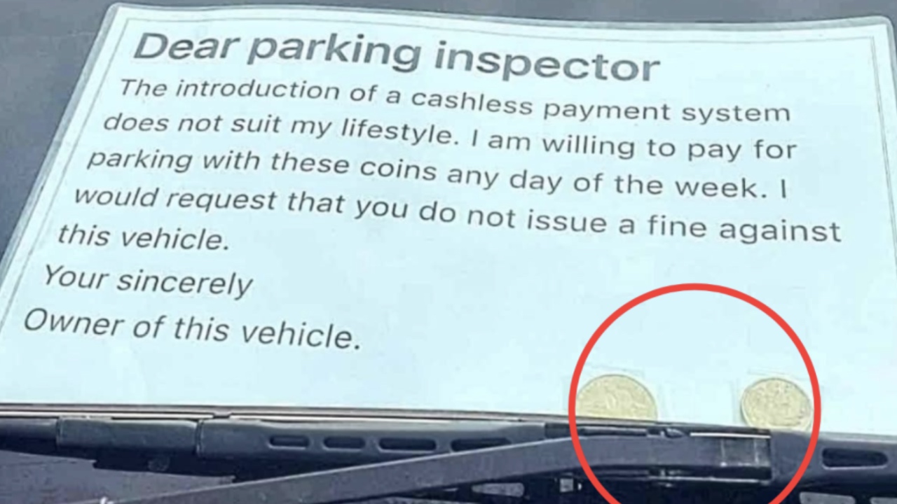 Aussie motorist's act of defiance against parking fees