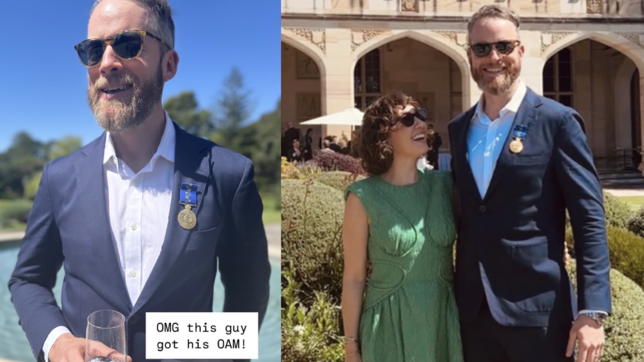 Hamish Blake receives Order of Australia