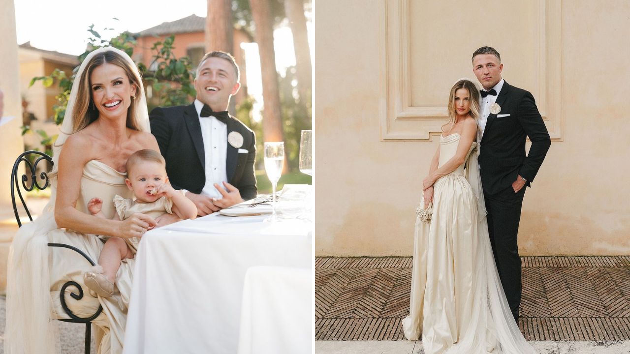 NRL star ties the knot in lavish Italian wedding