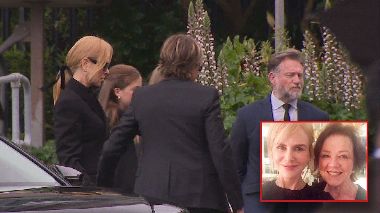 Nicole Kidman bids farewell to her mother at intimate funeral