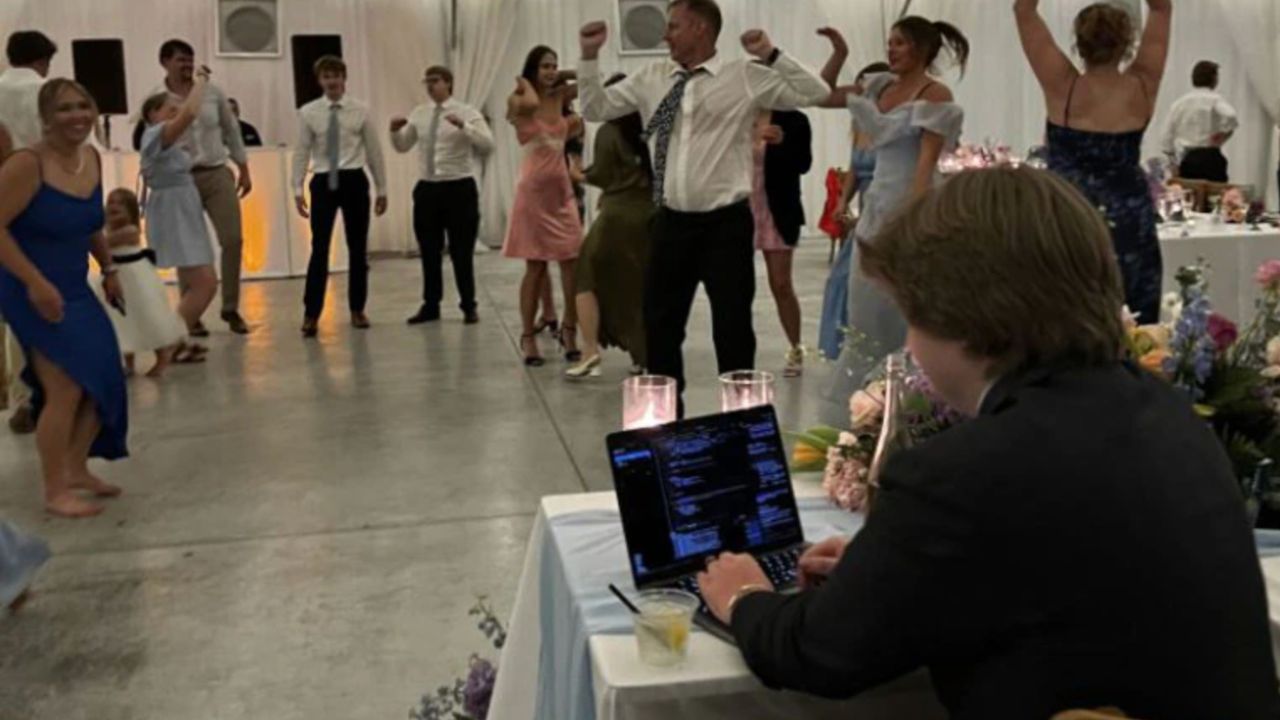 "Ridiculous and disrespectful": Groom goes viral for working on wedding day