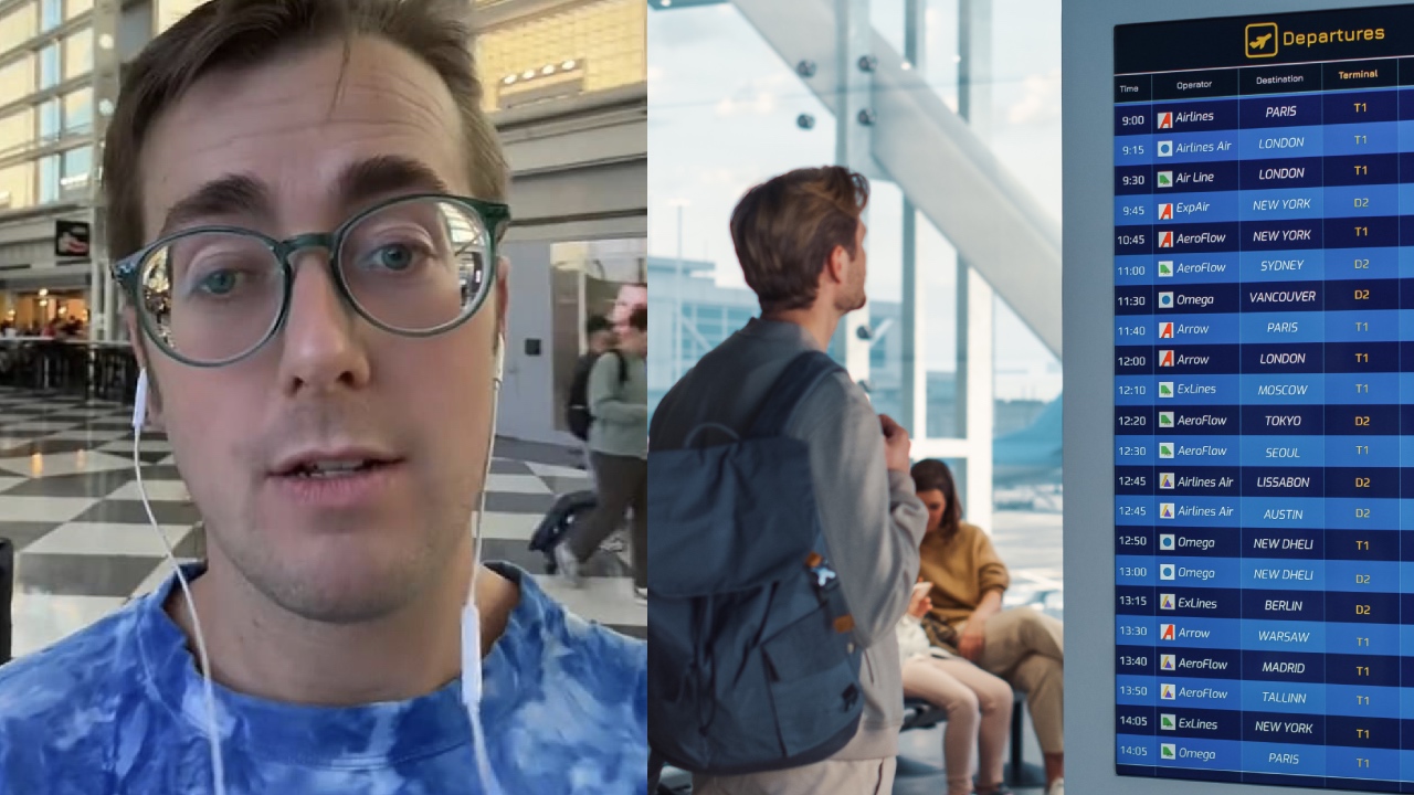 Traveller divides opinion on how early you should arrive at the airport