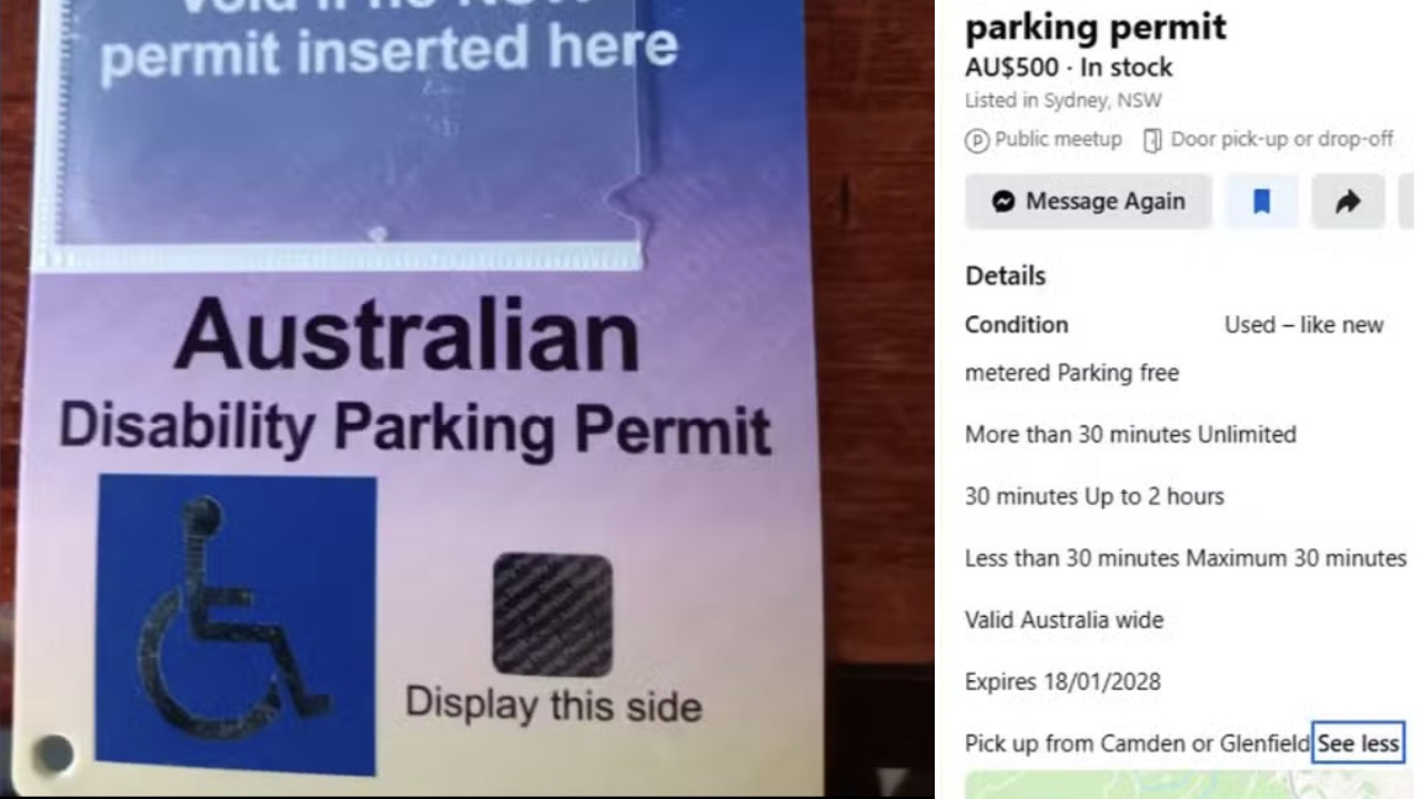 Fury over black market for disabled parking permits