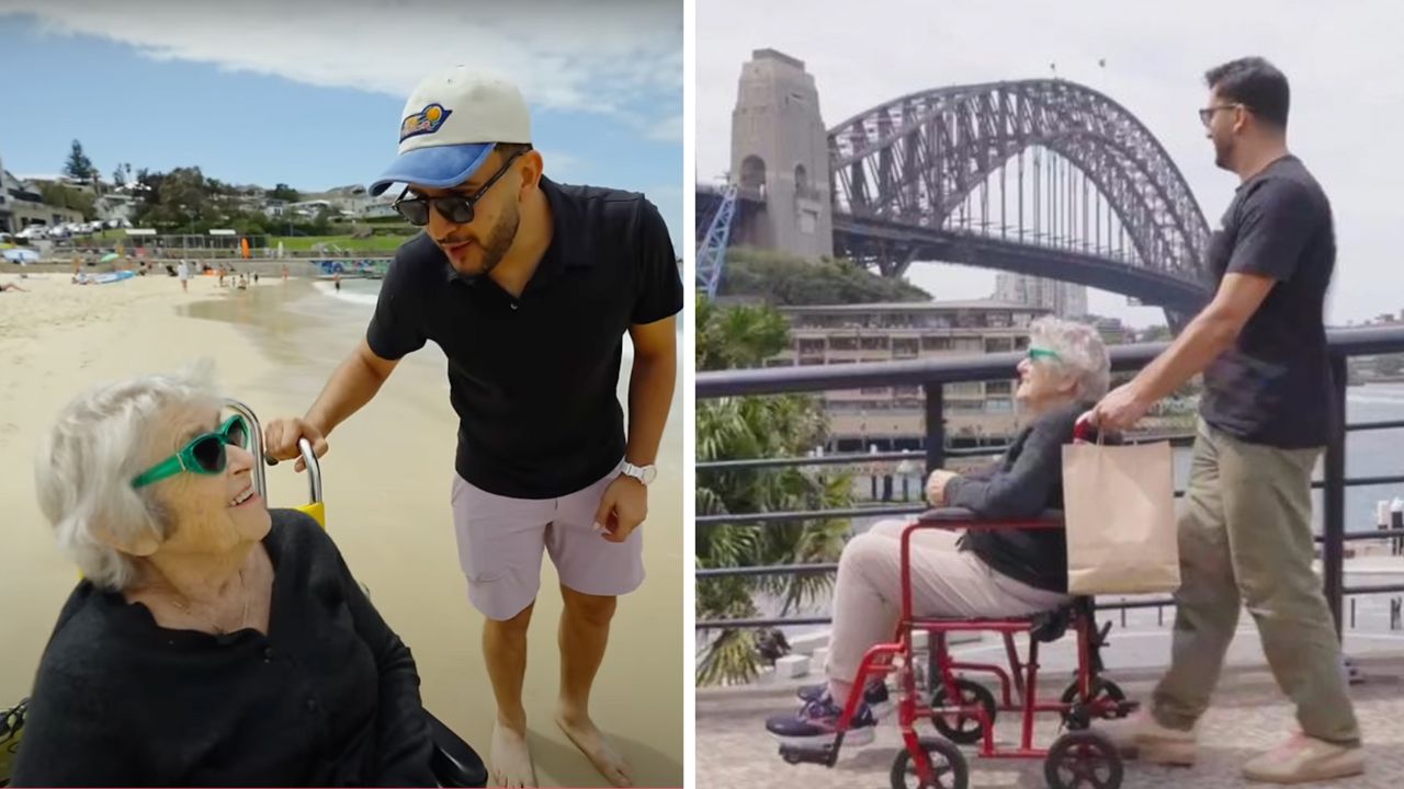 102-year-old woman fulfils bucket list dream of visiting Australia