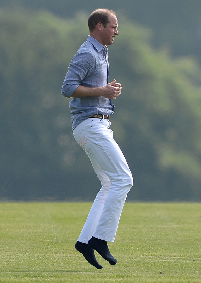 Prince William in precarious yoga poses at polo | OverSixty