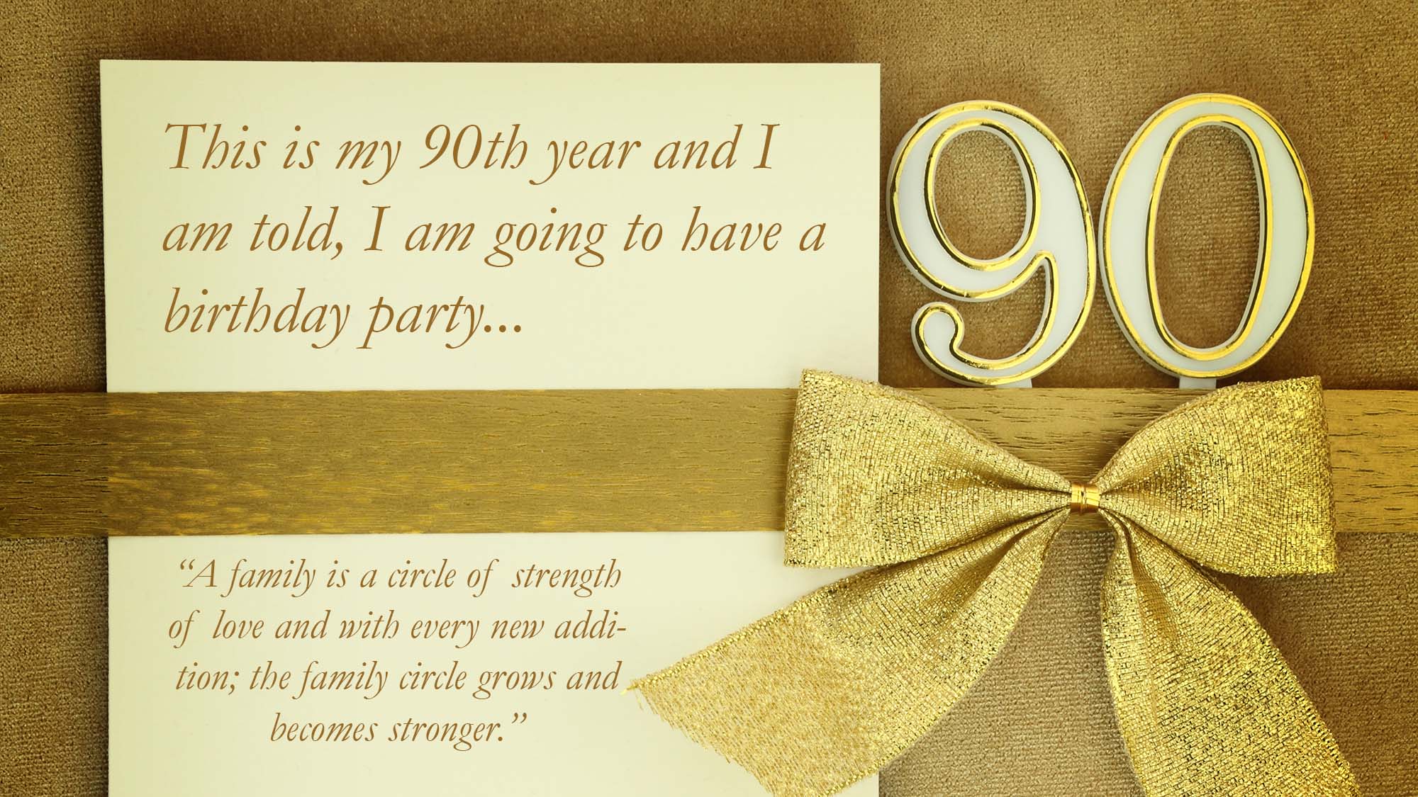 90th birthday speech
