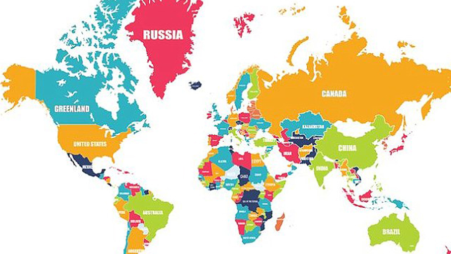 Can you spot the error in this world map