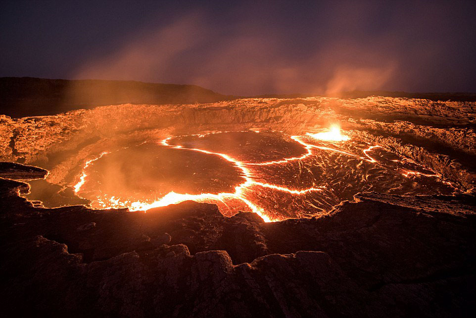 Incredible images of the “Gateway to Hell” – a rare lava lake | OverSixty