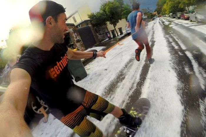 In pictures: Sydney hailstorm blankets city and Blue Mountains