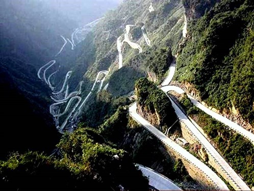 road china shan roads tian most men hunan gate big dangerous amazing highway avenue province strange la heaven tianmenshan mountain