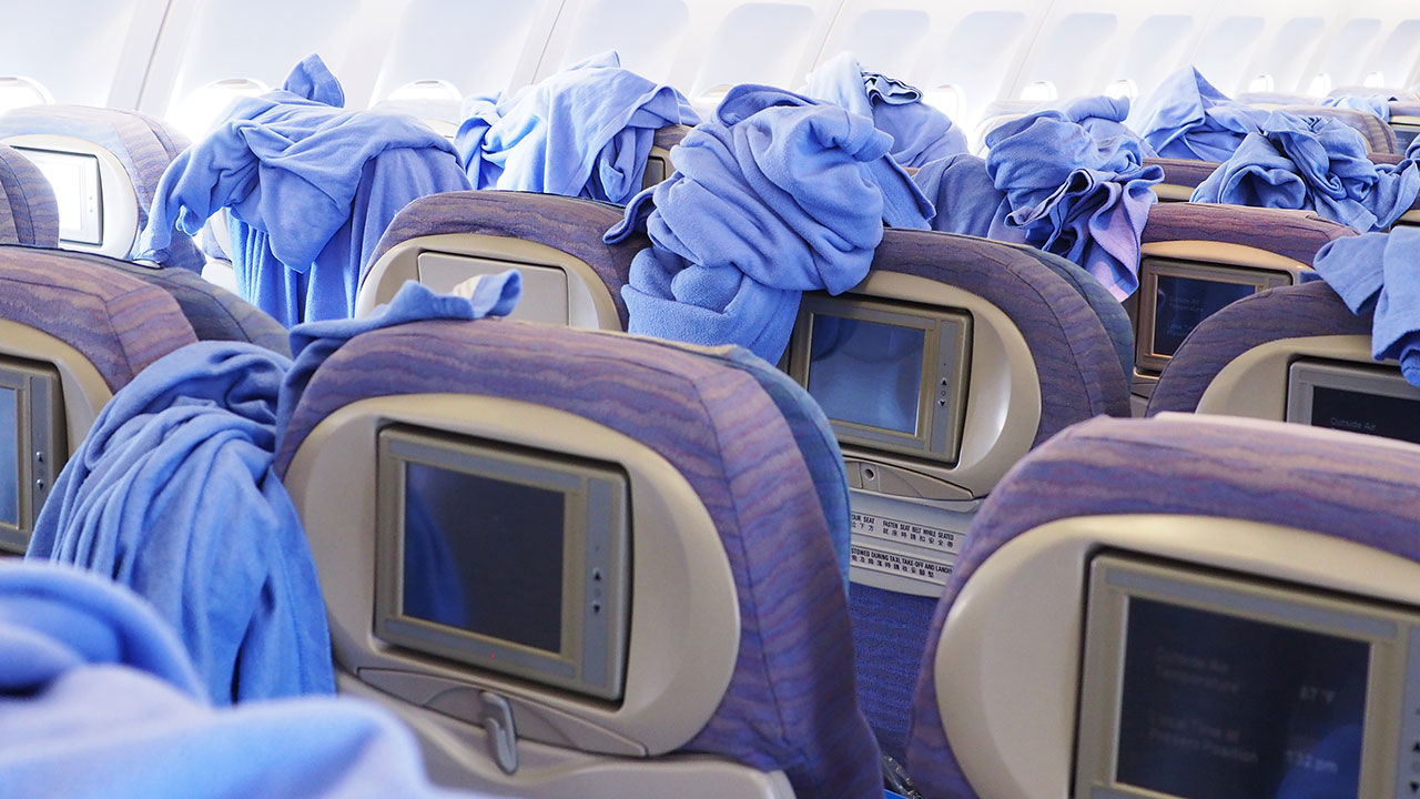 What happens to your airline blankets OverSixty