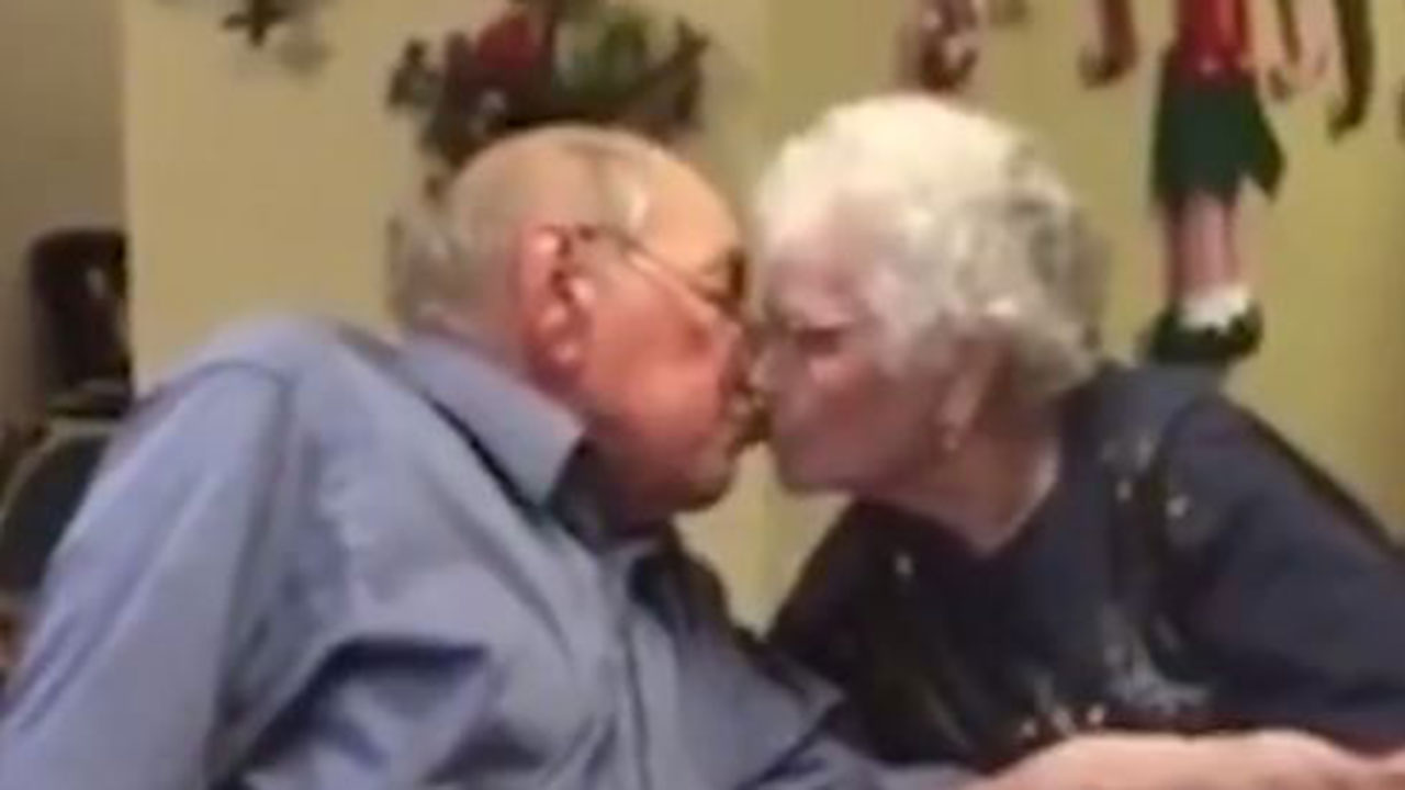 Heartwarming moment husband surprises wife of 67 years with new engagement ring