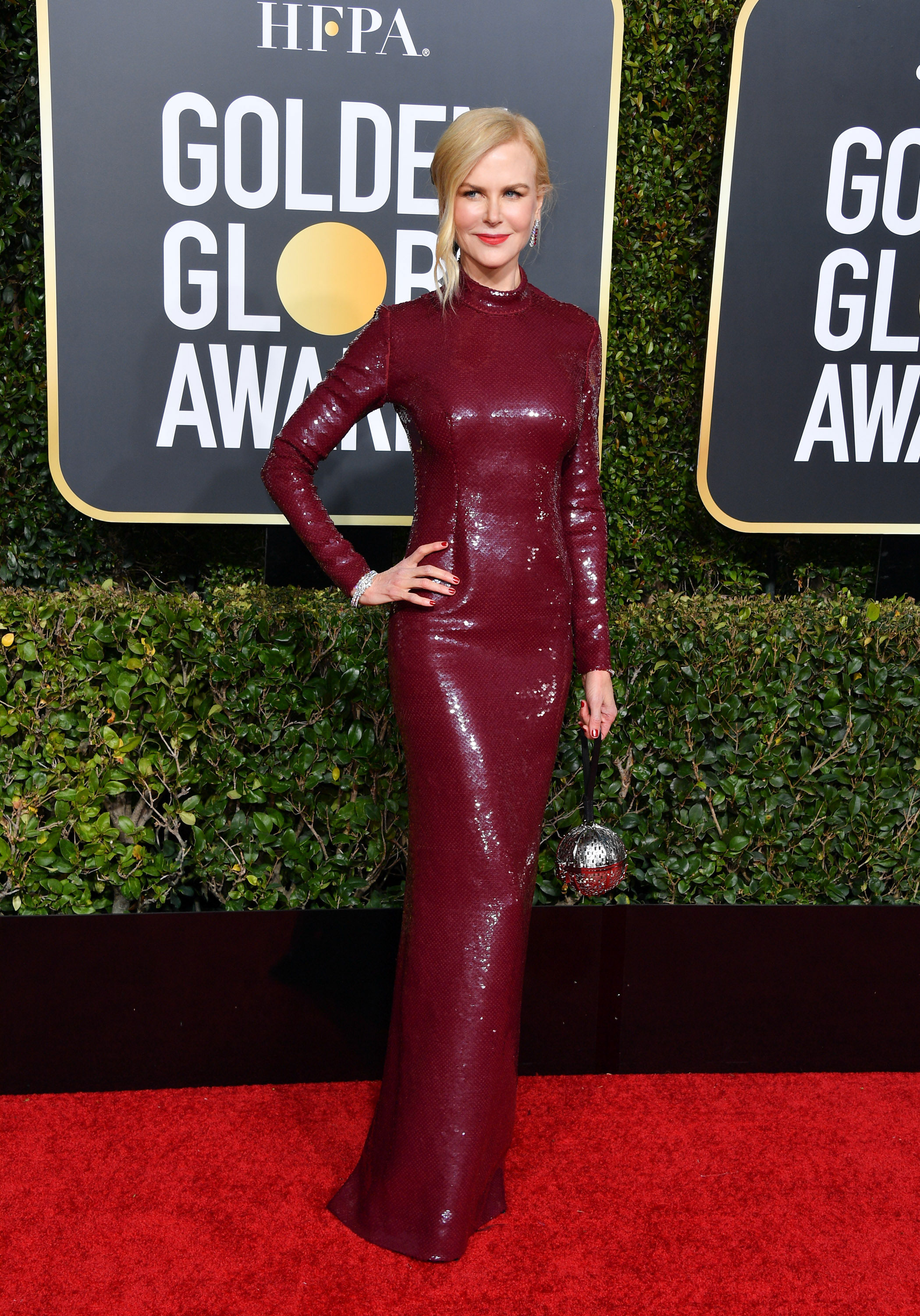 Nicole Kidman's dramatic red carpet look at the Golden Globes OverSixty