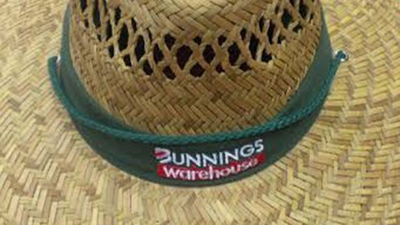 Unruly tourist’s Bunnings hat for sale in hilarious ad