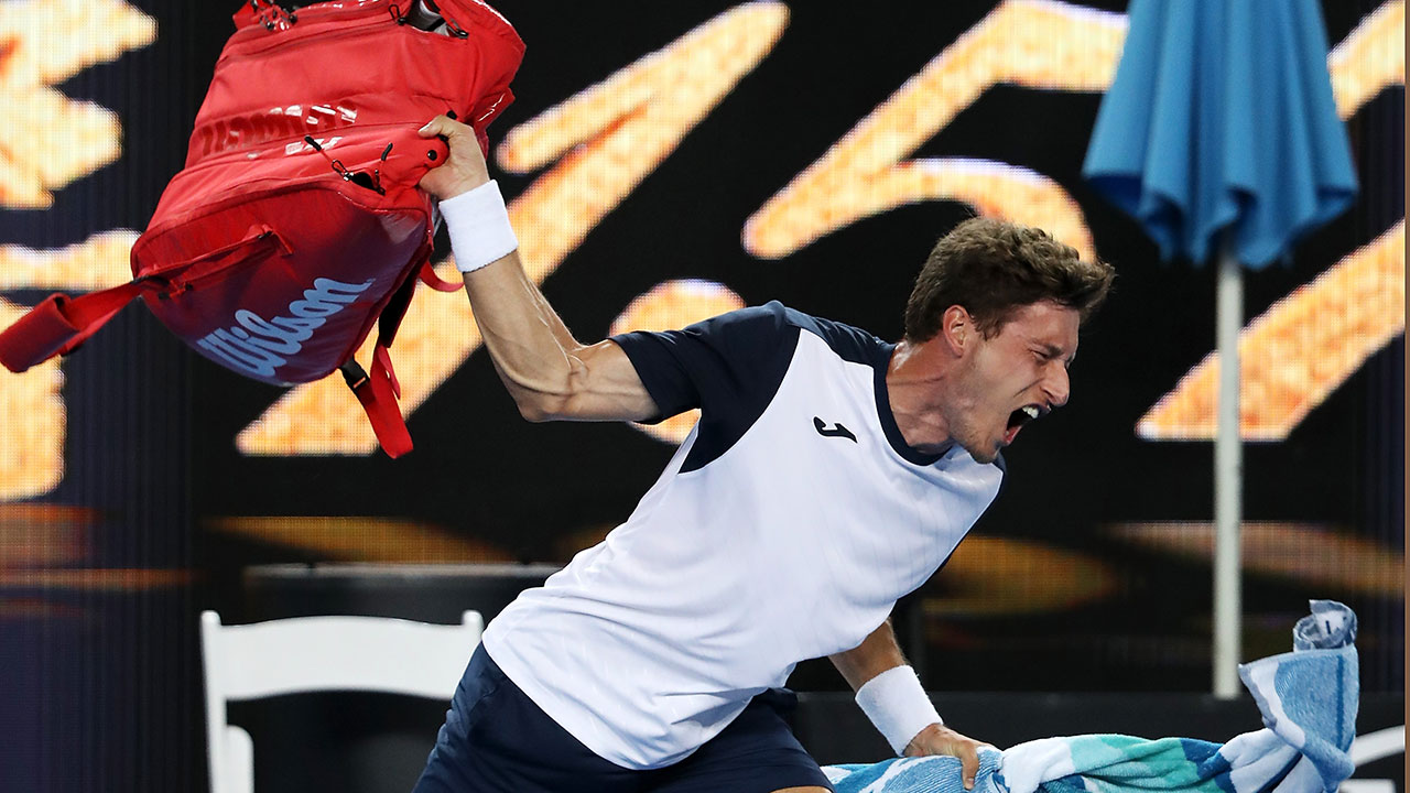 The moment "livid" Australian Open player "absolutely snaps" in dramatic on-court meltdown 